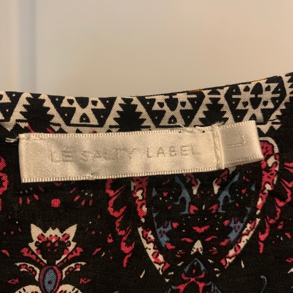 Le Salty Oracle Maxi Dress in Burgundy/Black - Picture 3 of 5